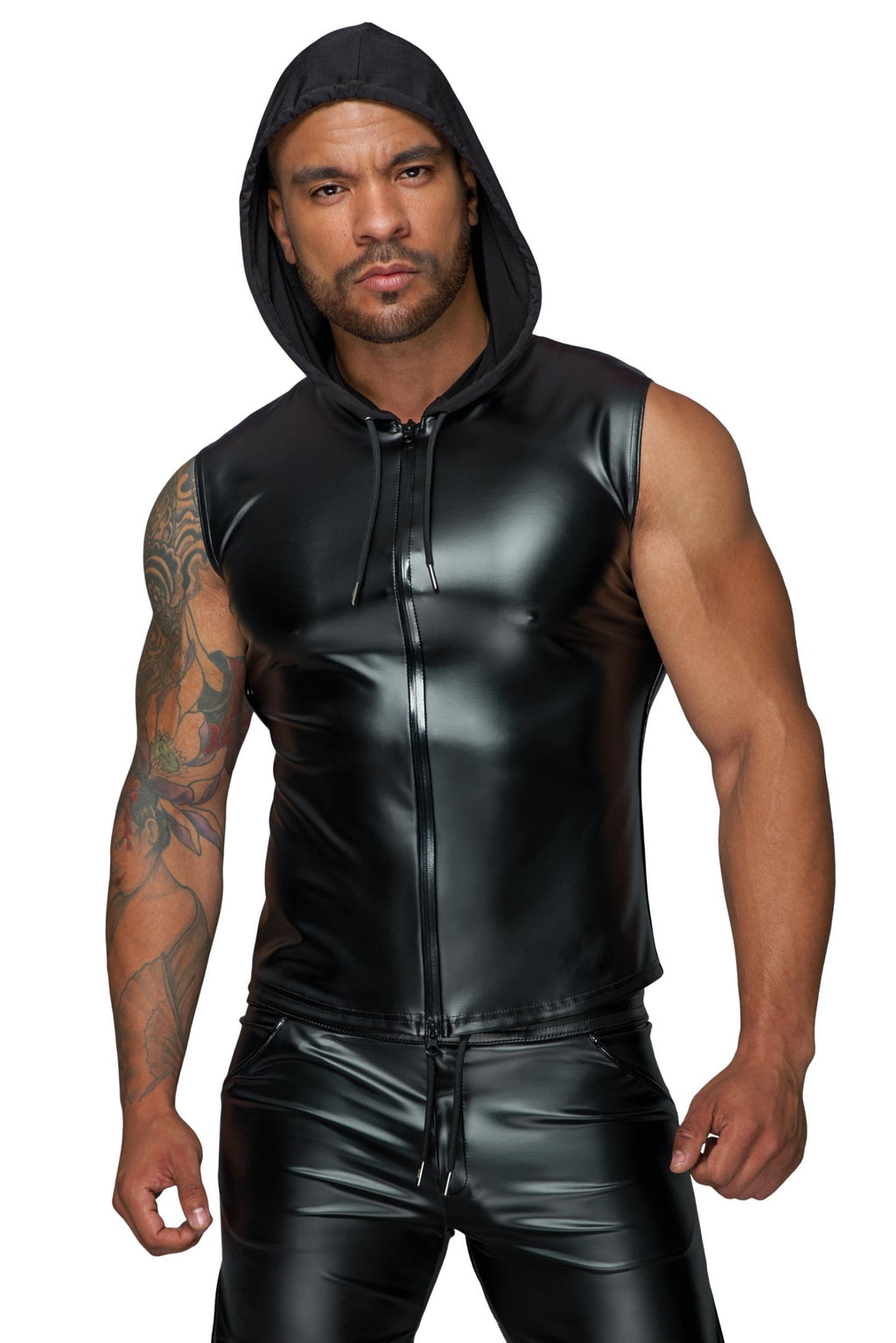 Hooded Shirt with 2-way zipper H062 - 3XL