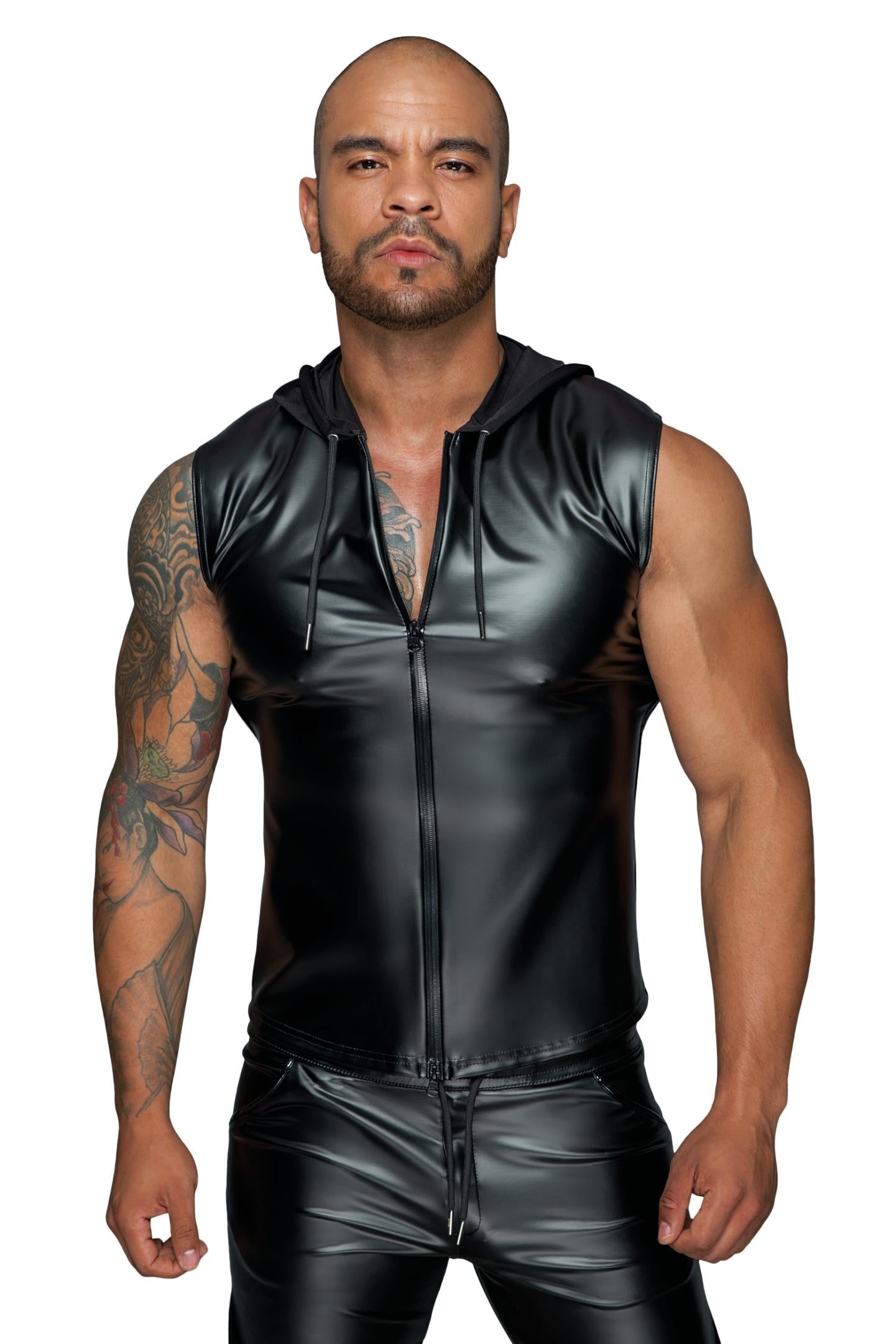 Hooded Shirt with 2-way zipper H062 - 3XL